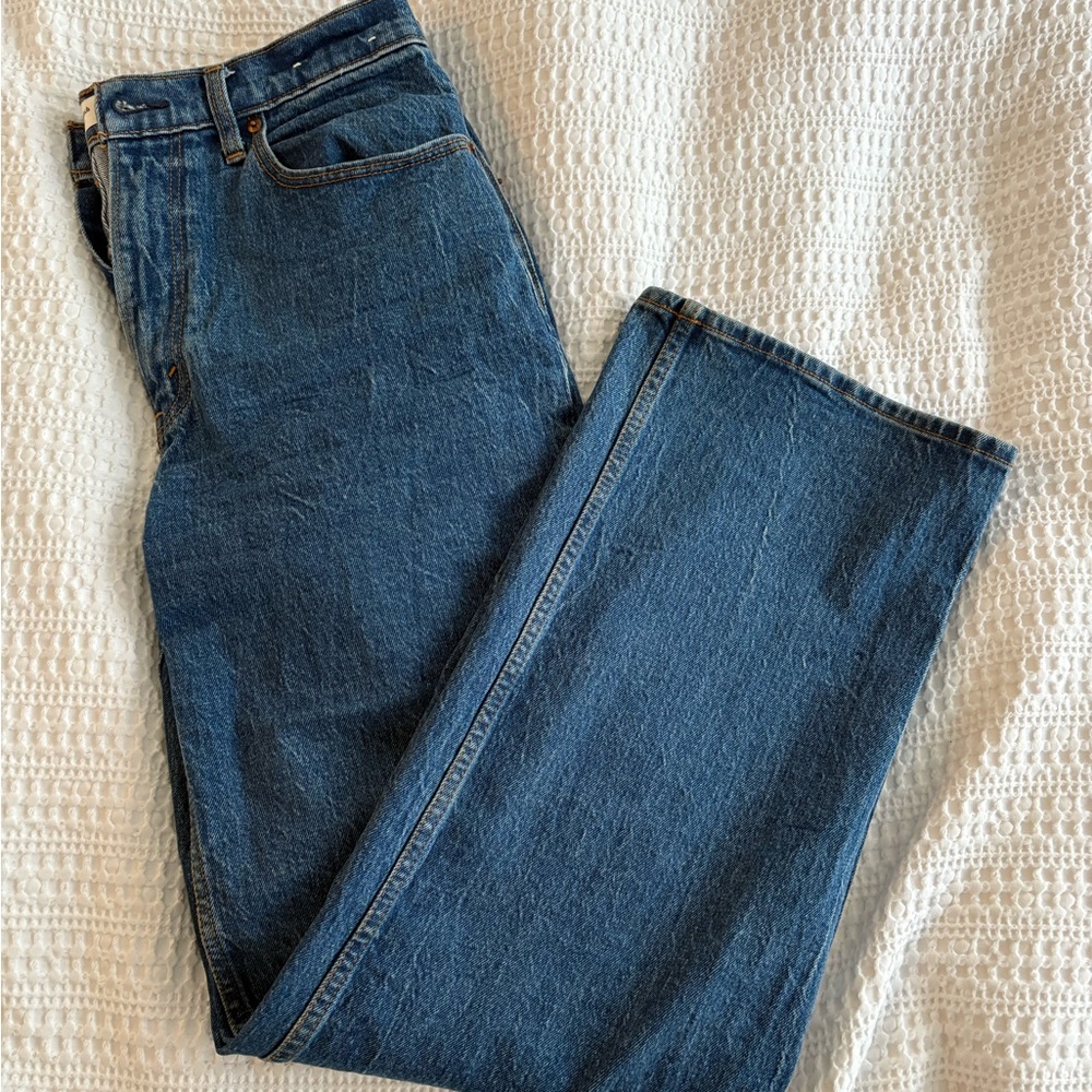 Abercrombie high rise wide leg jeans - size 30